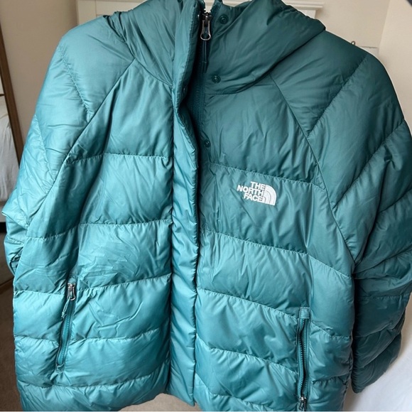 The North Face Women's Deep Teal Puffer Coat - Picture 4 of 8